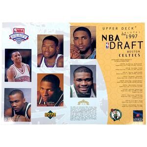 Boston Celtics 1997 NBA Draft Limited Edition Upper Deck 8"x10" Card